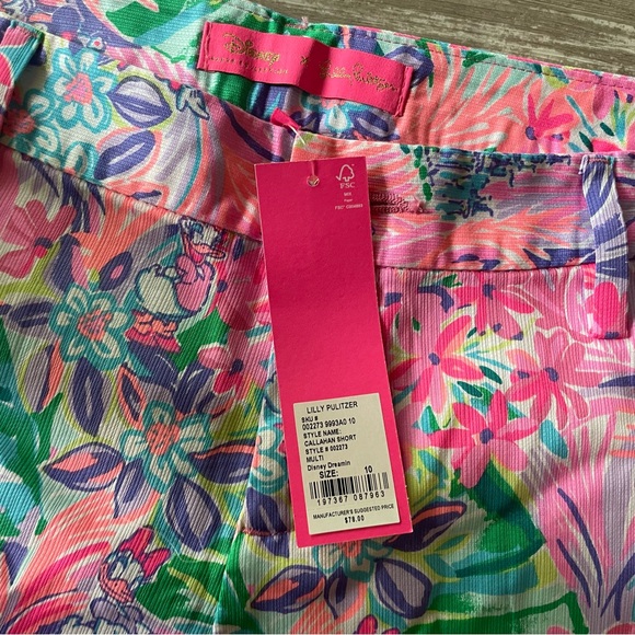 NWT Lilly Pulitzer Disney Parks Minnie Mouse and Daisy Duck Callahan Shorts - Picture 3 of 6